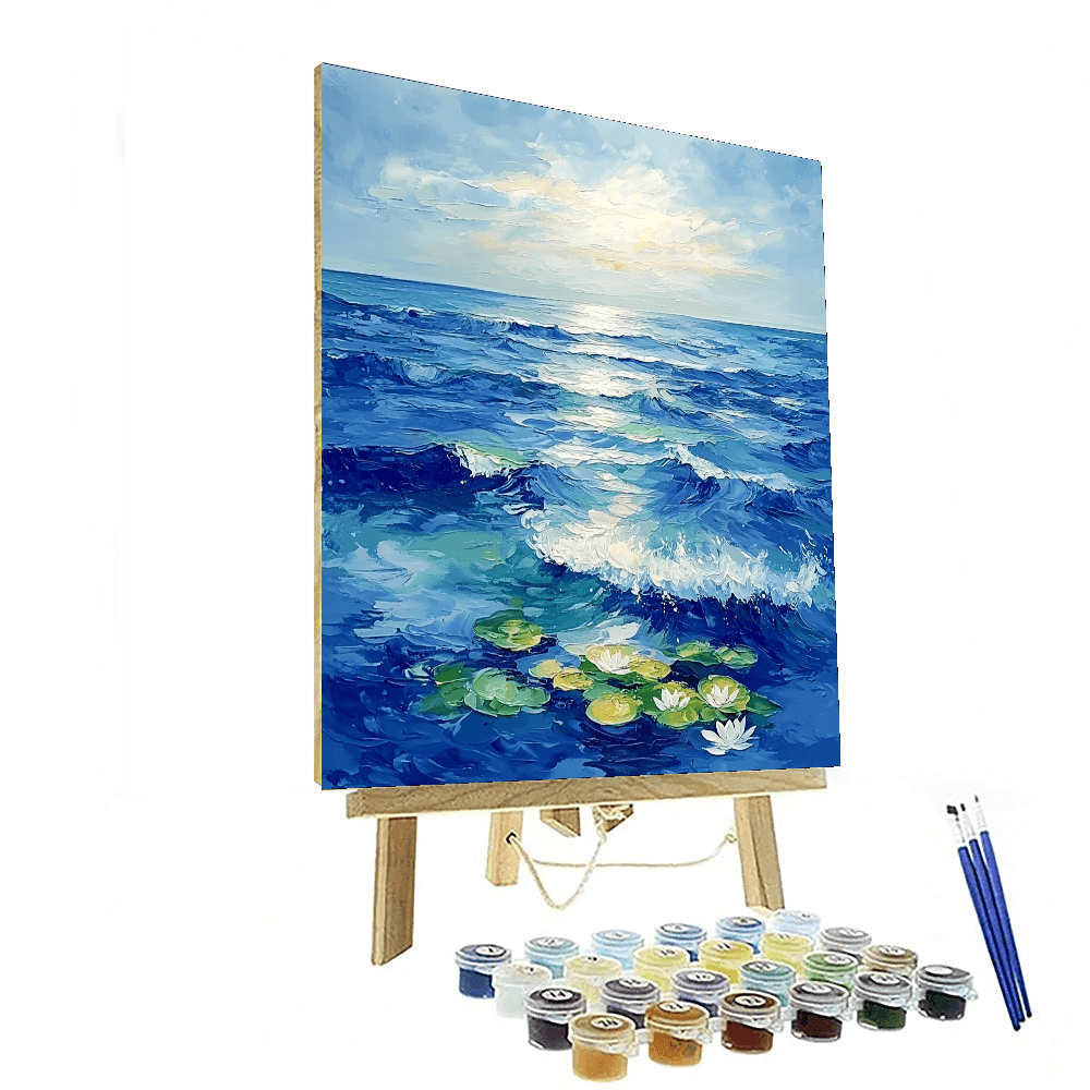 Claude Monet Inspired Oceanic Reverie  Paint By Numbers Art