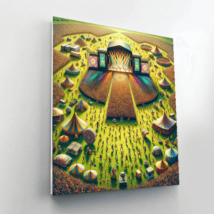 Glastonbury Festival - Uk Paint By Color