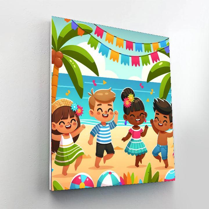 Tropical Beach Party Paint By Numbers Kits
