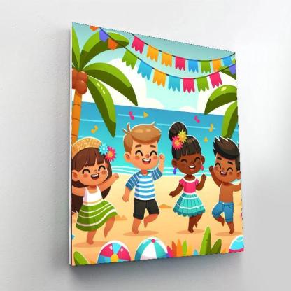 Tropical Beach Party Paint By Numbers Kits