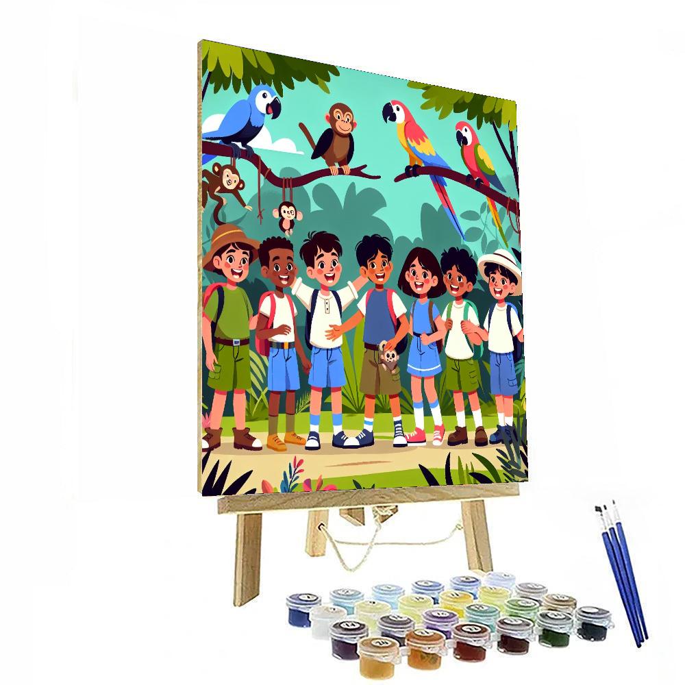 Joyous Jungle Journey Painting By Numbers Kit