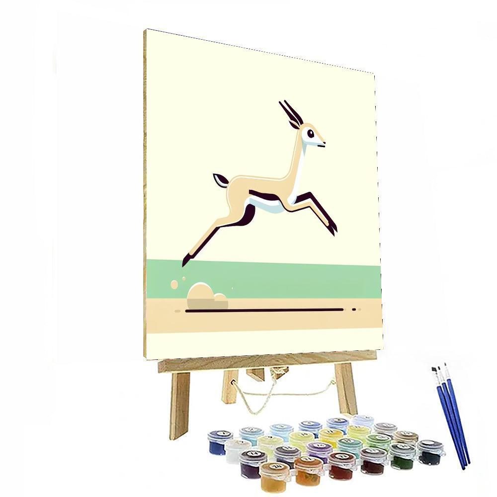 Glorious Gazelle Paint By Color