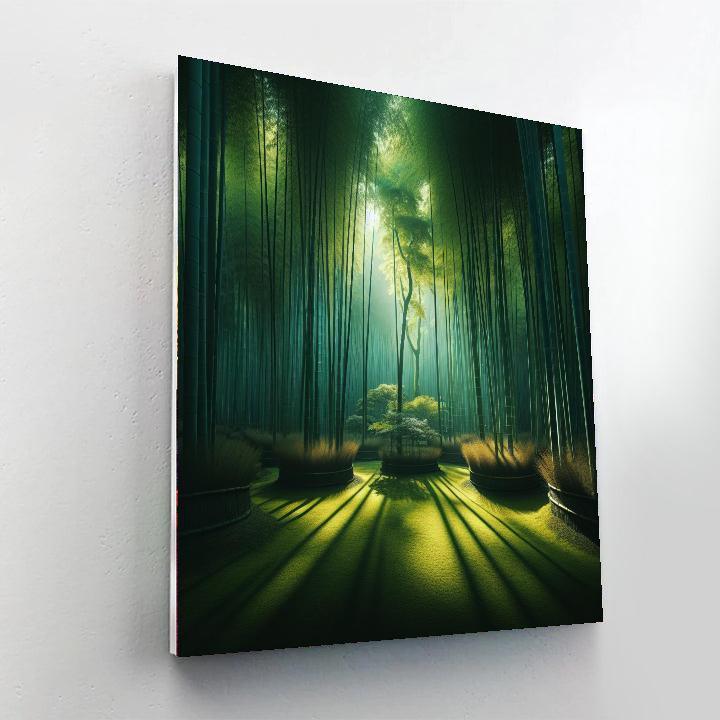 Calm Bamboo Grove Painting Number Kit