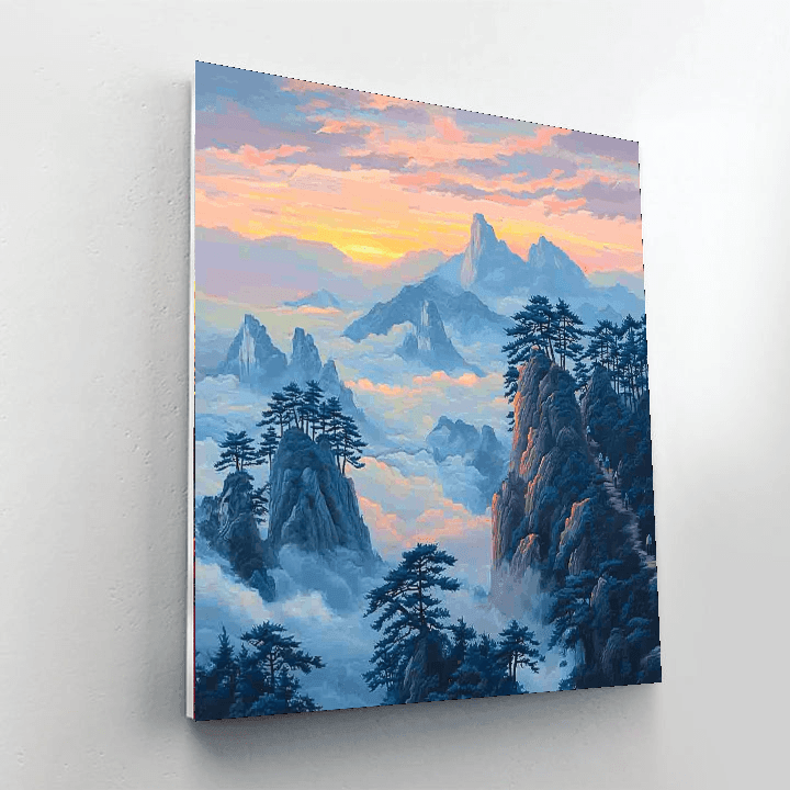 Huangshan Mountains Numbered Painting Kits