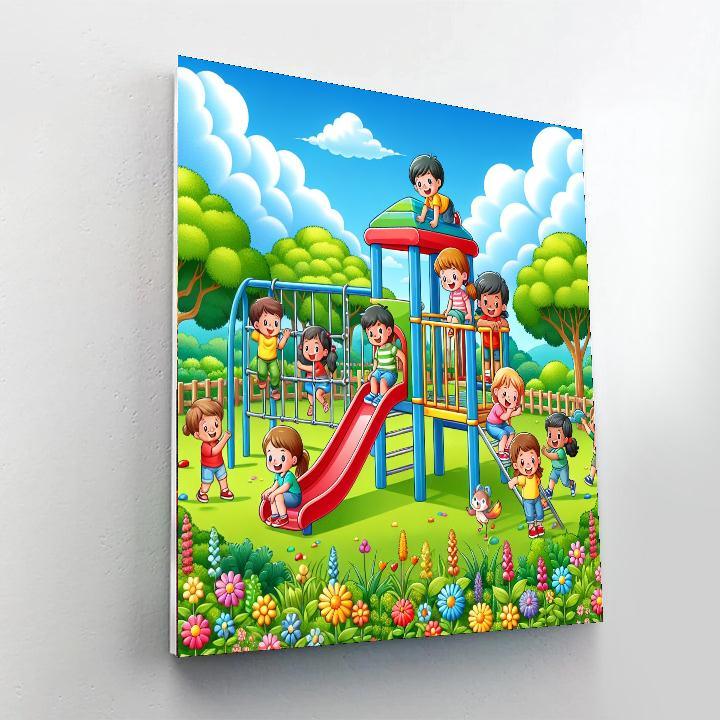 Jubilant Jungle Gym Paint By Color
