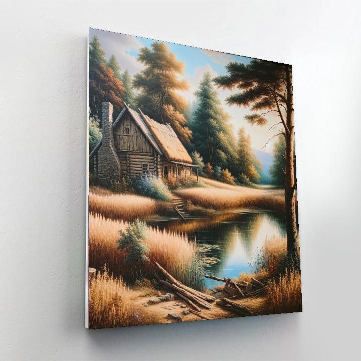 Rustic Lakeside Charm Paint By Color