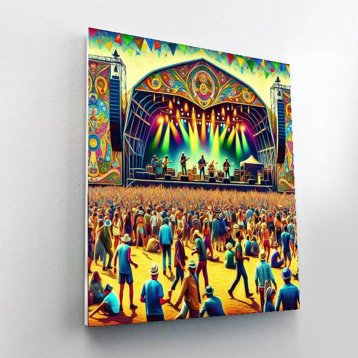 Woodstock Music Festival Painting Number Kit