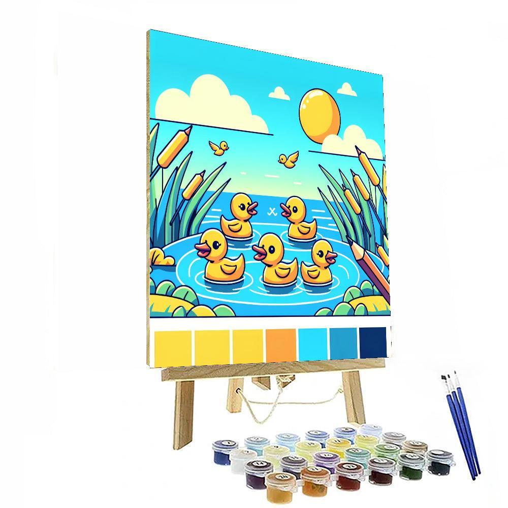 Dandy Ducks Paint By Numbers Art