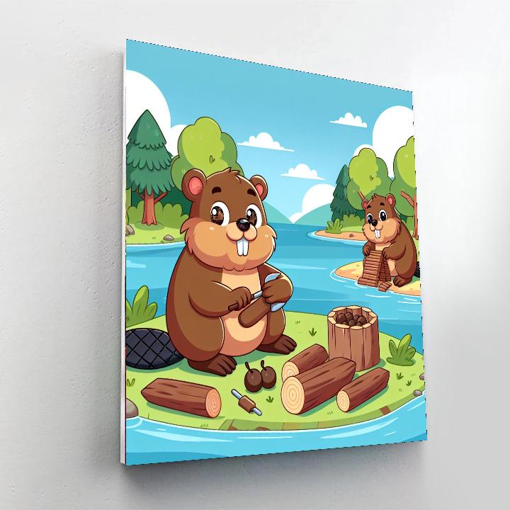 Busy Beaver Building Numbered Painting Kits