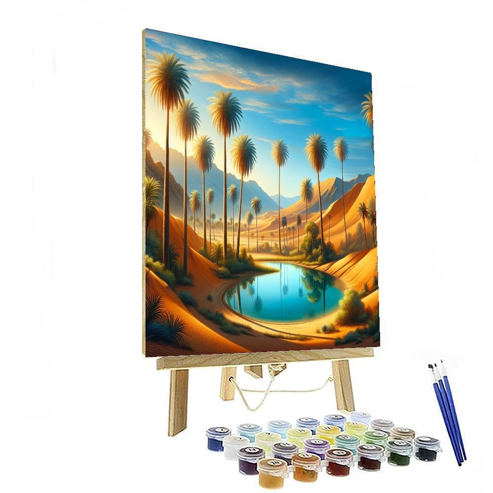 Calming Desert Oasis Numbered Painting Kits