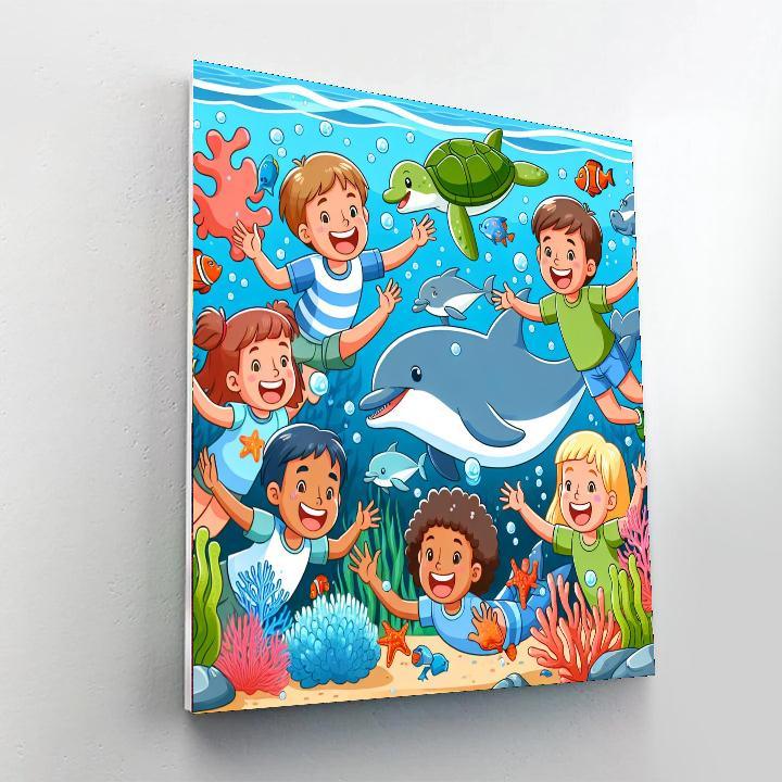 Ocean Adventure With Friends Paint By Color