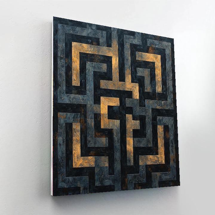 M.C. Escher Inspired Paradoxical Labyrinths  Painting Number Kit