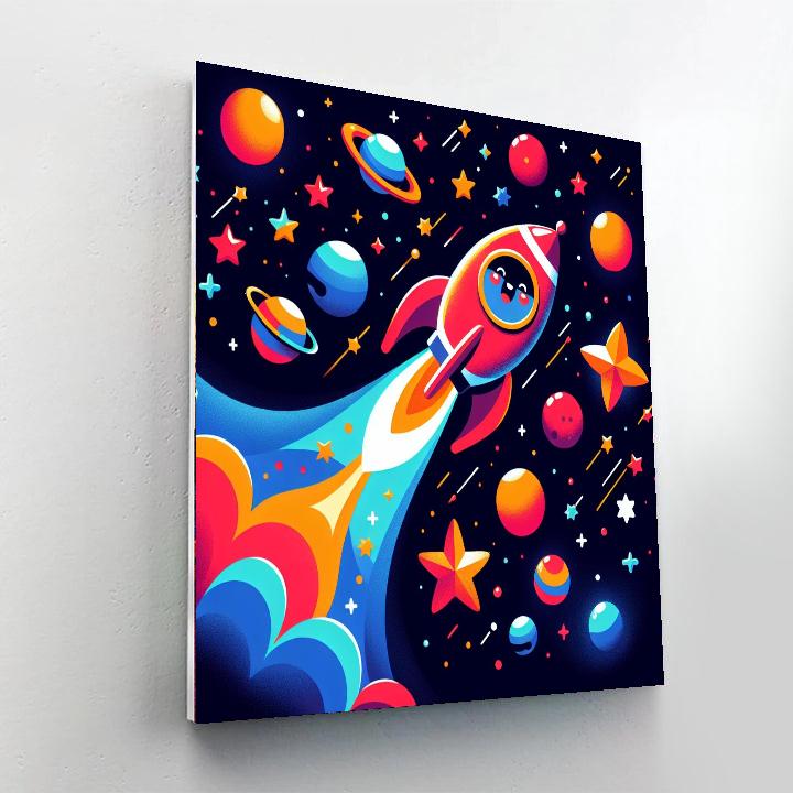 Amazing Space Adventure Paint By Numbers Art
