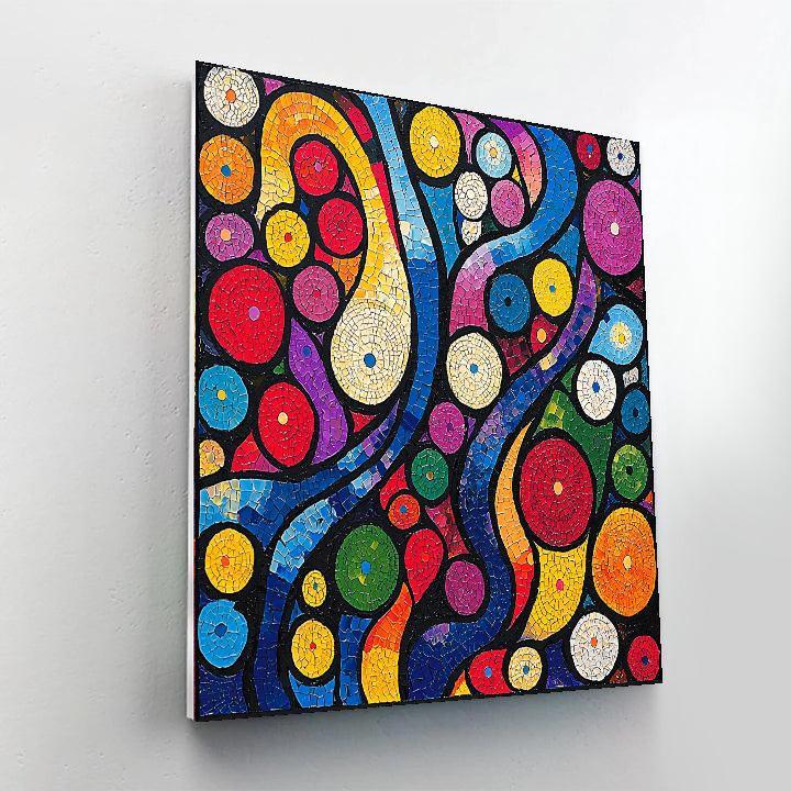Yayoi Kusama Inspired Energetic Patterns Of Life  Paint By Color