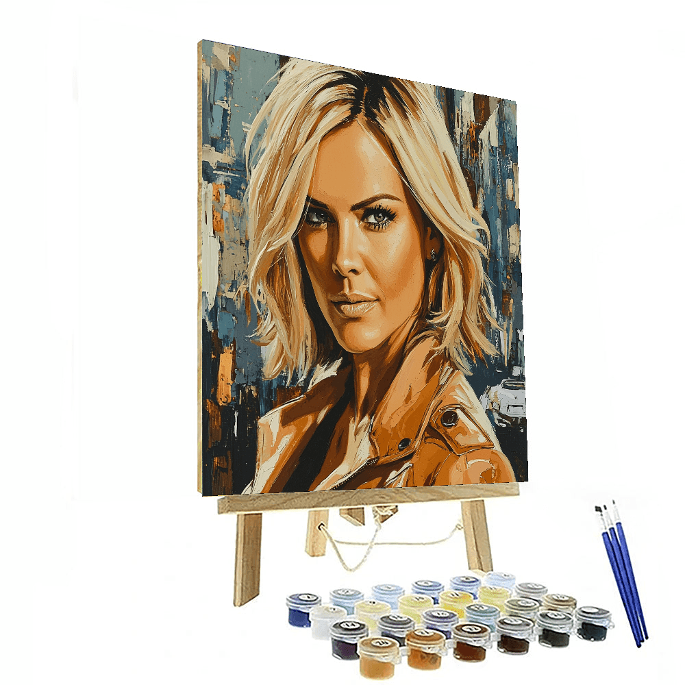 Charlize Theron: The Fierce Warrior Of Modern Cinema Painting Number Kit