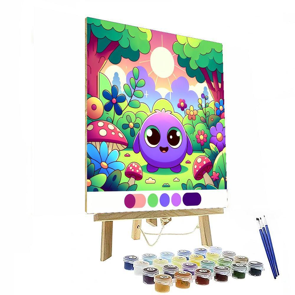 Happy Little Monster Paint By Numbers Art