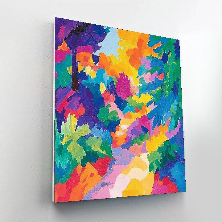 Paul Cézanne Inspired Abstract Rhythm Of Nature  Paint By Color