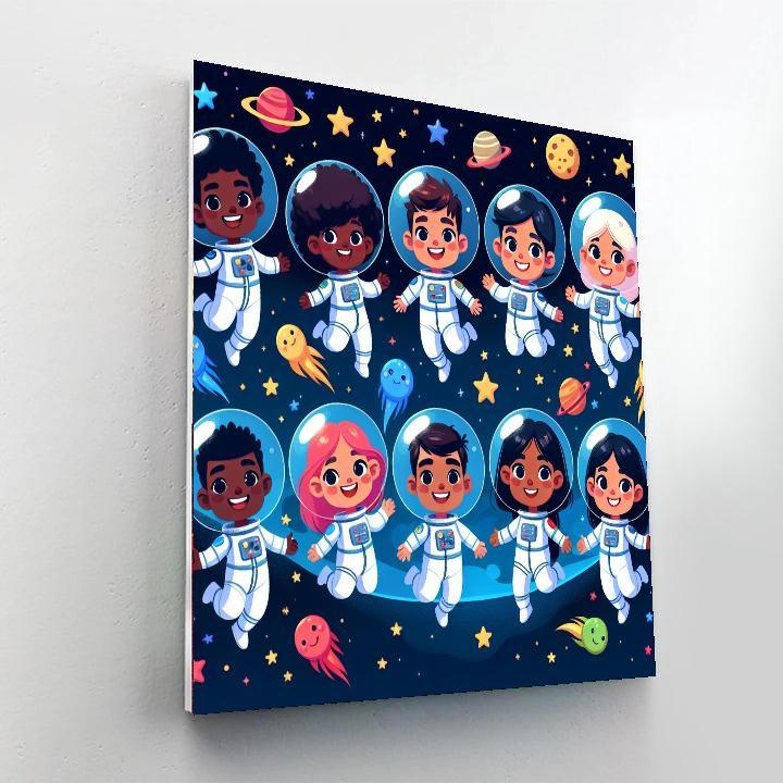 Cosmic Star Adventures Number Painting