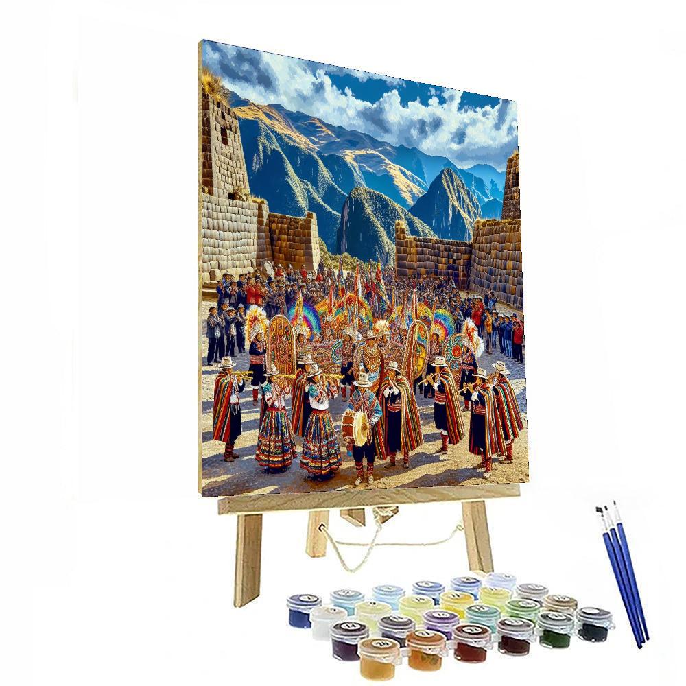 Festival Of The Sun (inti Raymi) - Peru Number Painting