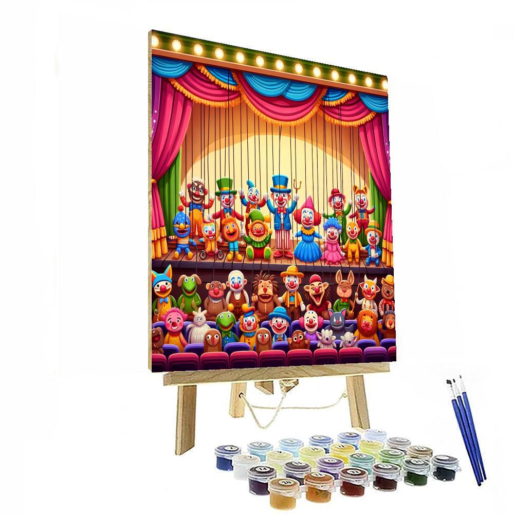 Puppet Theater Extravaganza Painting By Numbers Kit