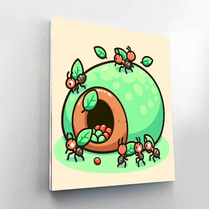 Busy Ant Colony Painting By Numbers Kit