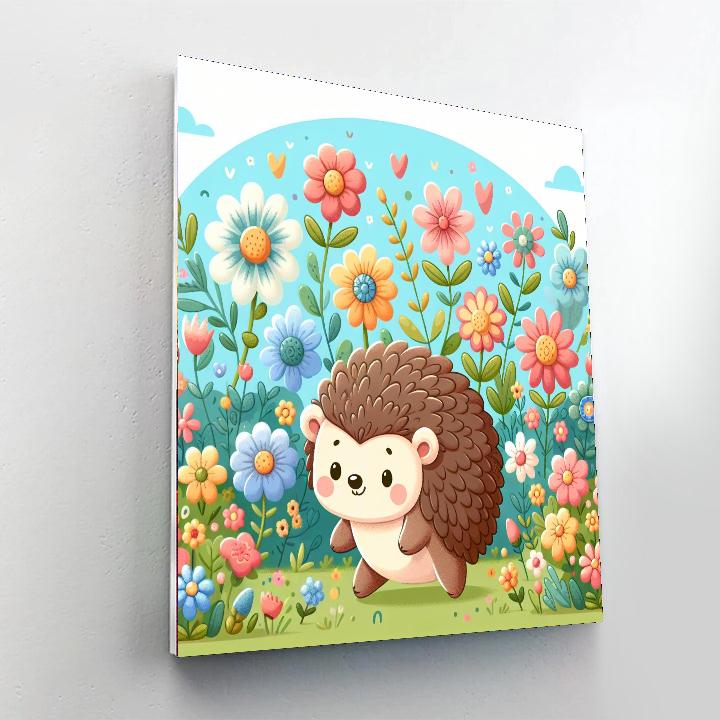 Nimble Hedgehog Number Painting