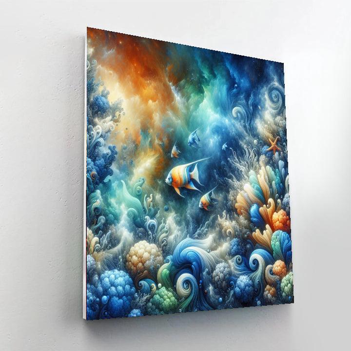 Dreamy Coral Reef Vista Paint By Numbers Art