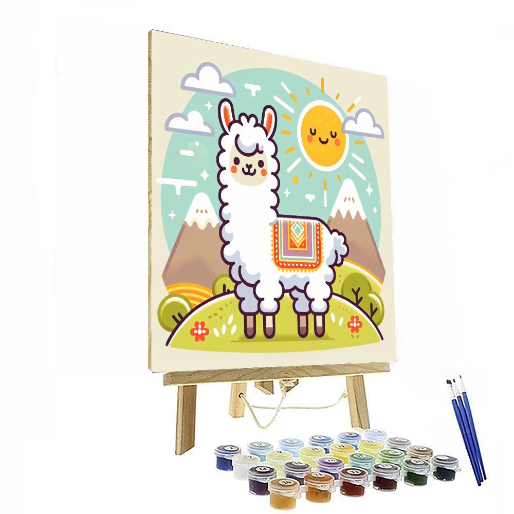 Fun Llama Painting By Numbers Kit