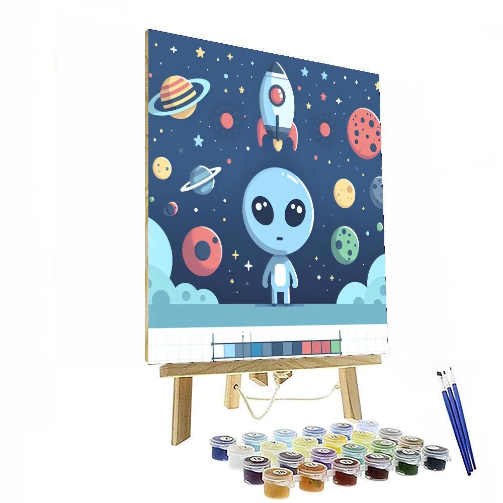 Mysterious Space Adventure Paint By Numbers Kits