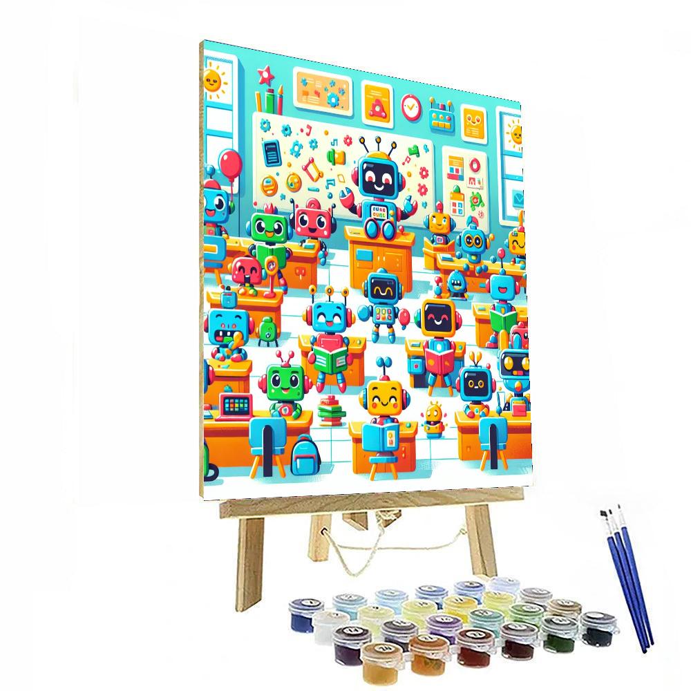 Artistic Robot Academy Paint By Numbers