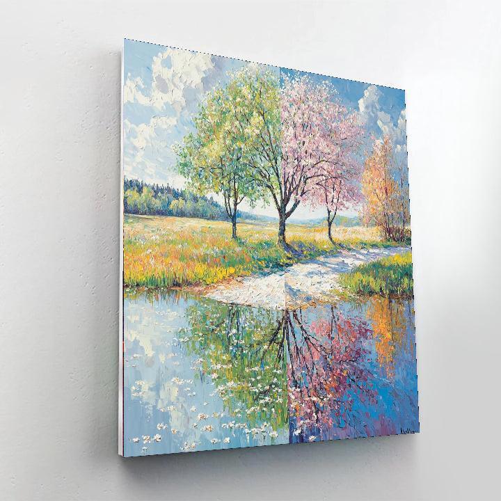 Claude Monet Inspired Celestial Seasons  DIY Paint By Numbers