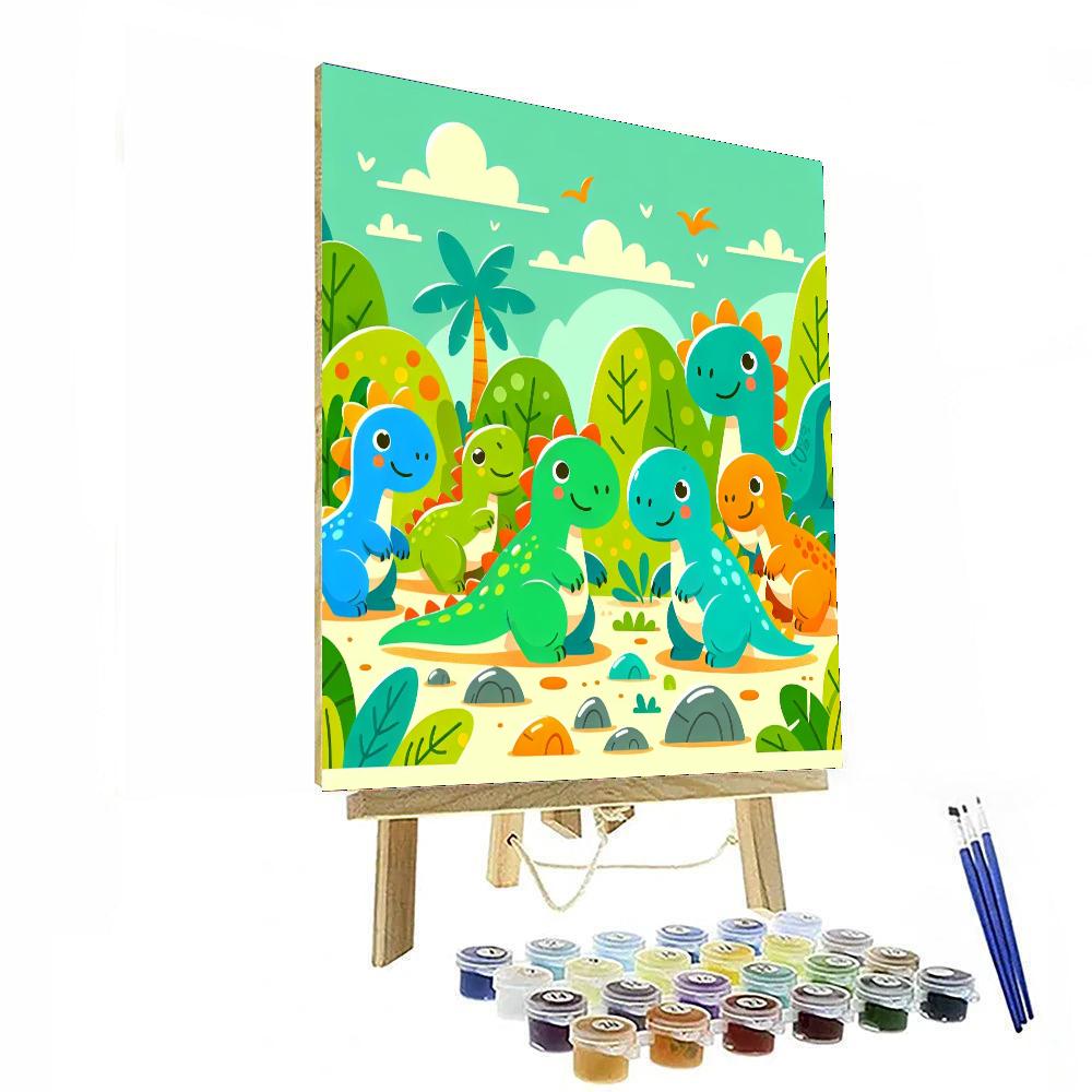 Mighty Dinosaur Expedition Numbered Painting Kits