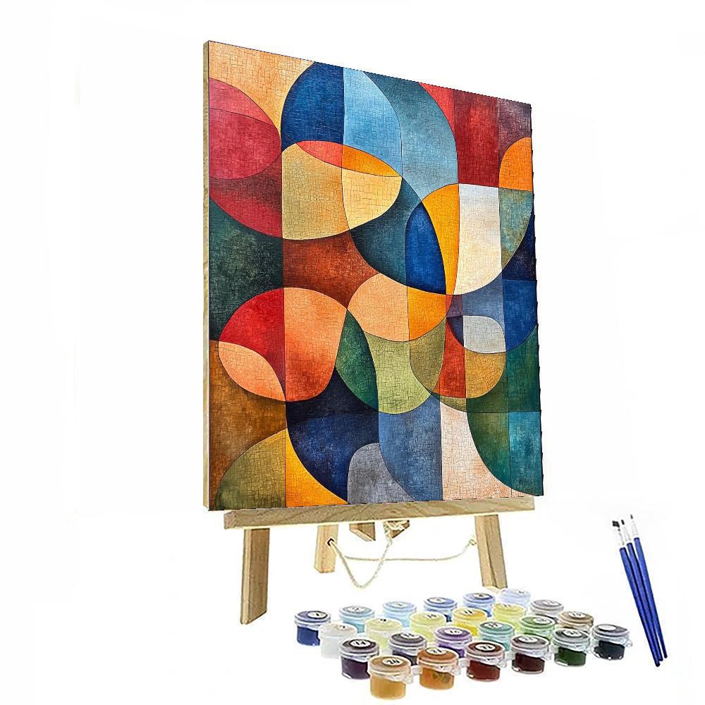 Paul Klee Inspired Abstract Nature's Echo  Painting Number Kit