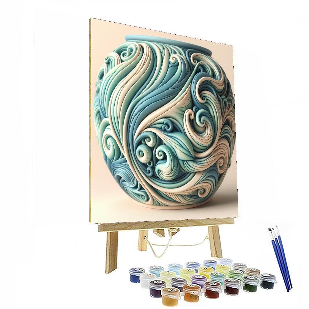 Seaside Breeze Vase Paint By Number