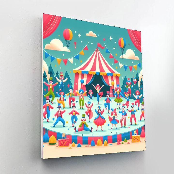 Colorful Circus Carnival Paint By Color