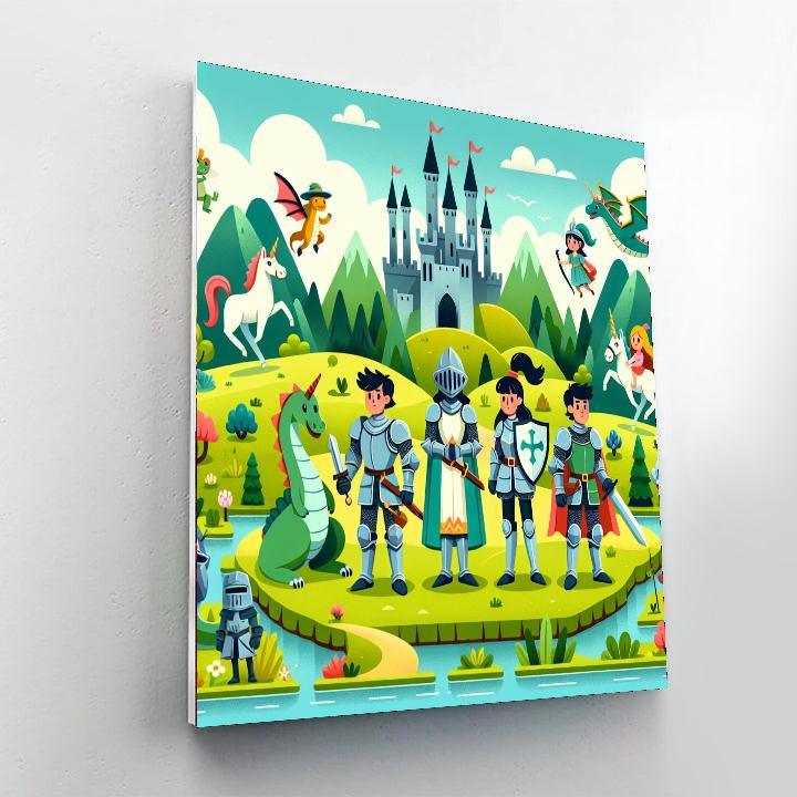 Medieval Quest Painting Number Kit
