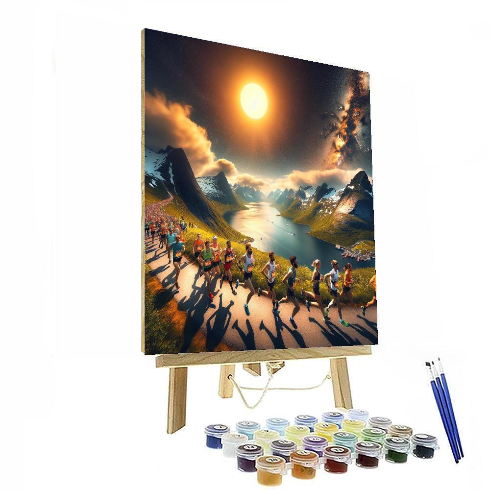 Midnight Sun Marathon - Tromsø Paint By Color
