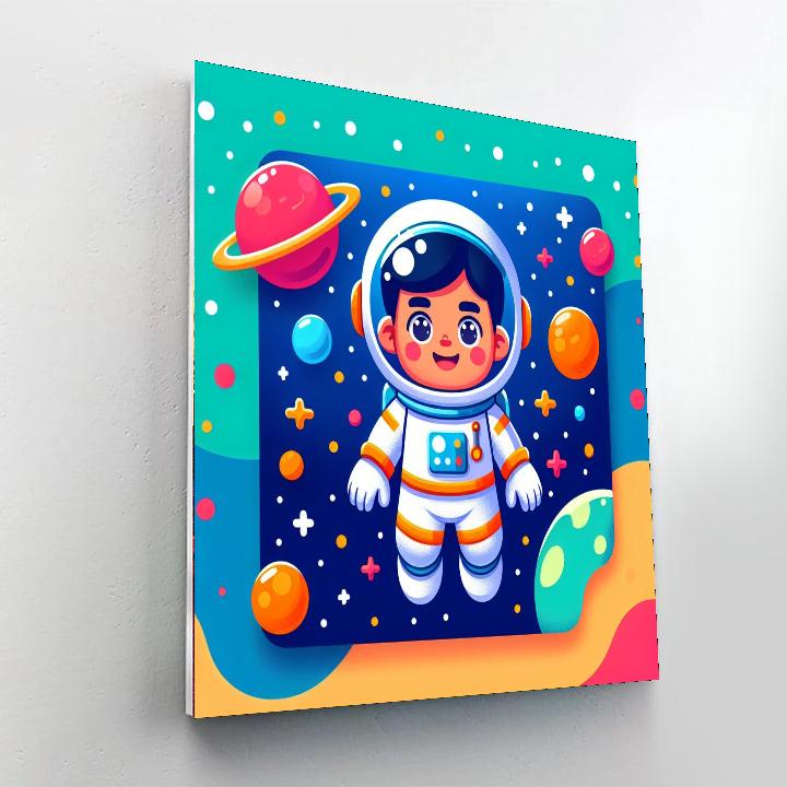 Explorer Astronaut Adventure Paint By Numbers Art