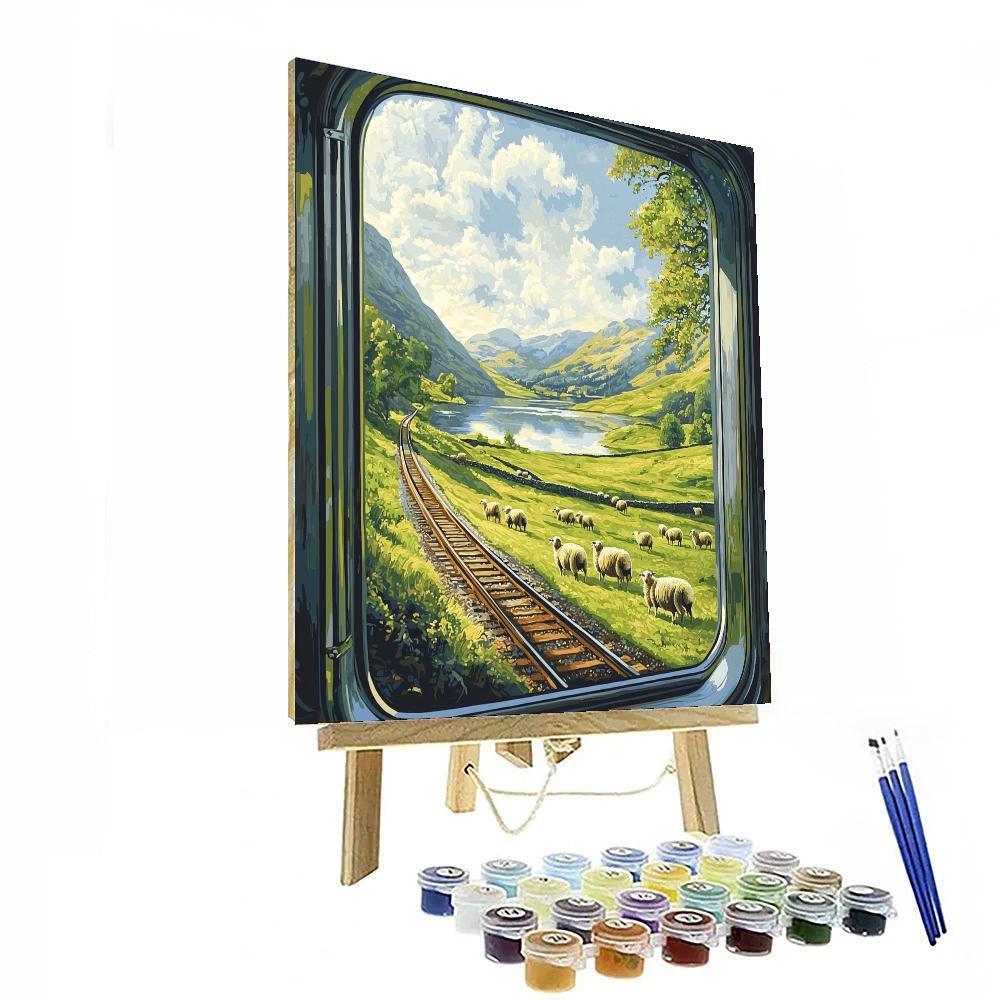 Rural Train Journey Numbered Painting Kits