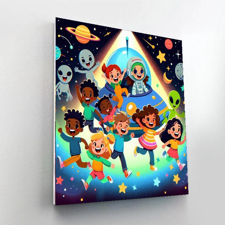 Space Adventures With Pals Paint By Number