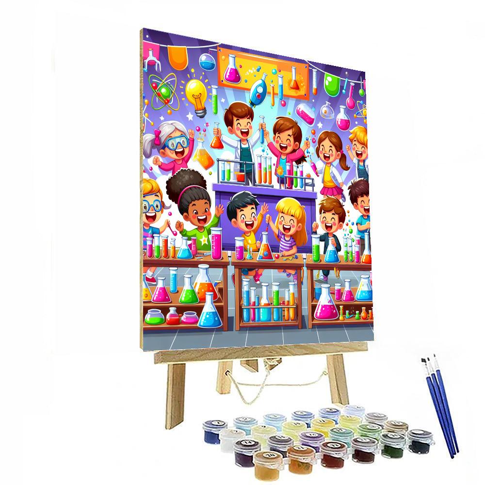 Super Cool Science Lab Number Painting