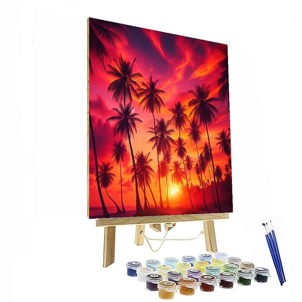 Tropical Sunset Dreams - DIY Painting By Numbers Kit – Artistry Rack