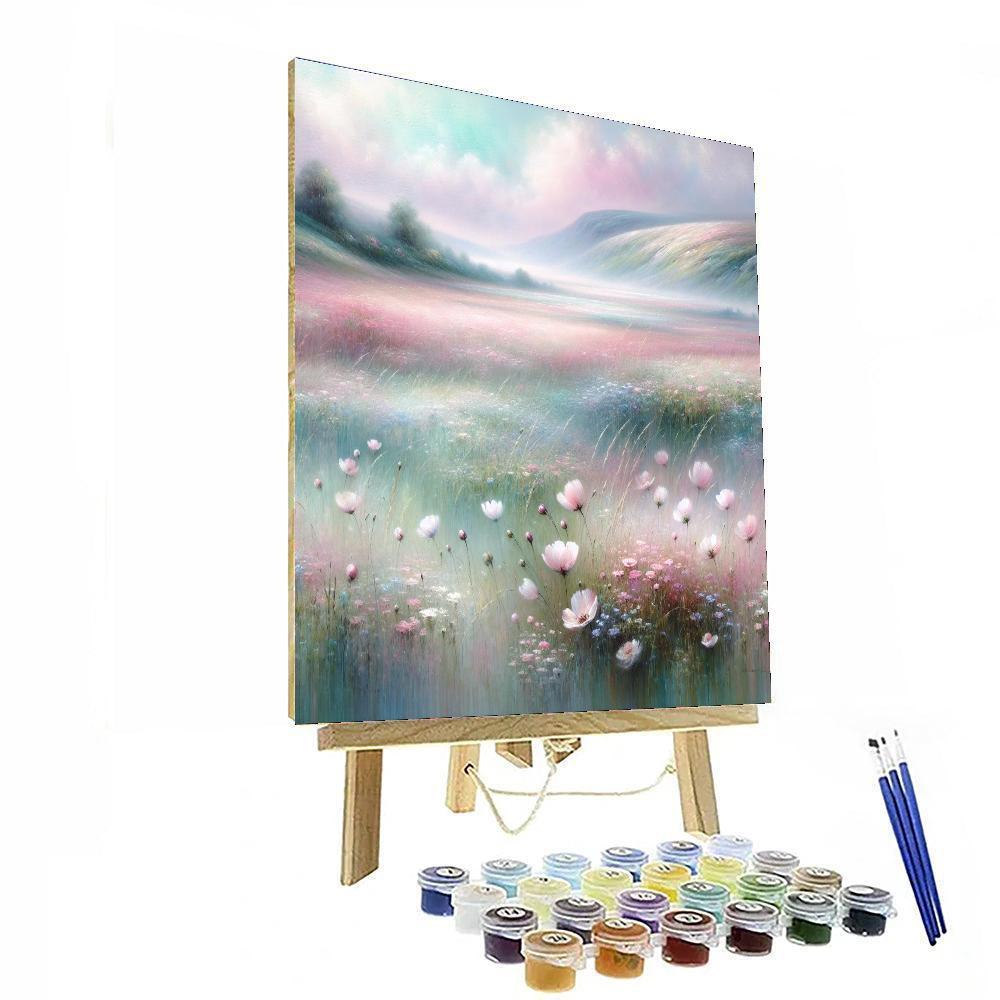Dreamy Pastel Meadow Paint By Color