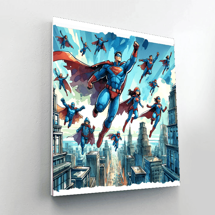 Superhero Adventures Paint By Color