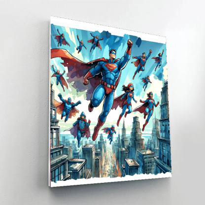 Superhero Adventures Paint By Color