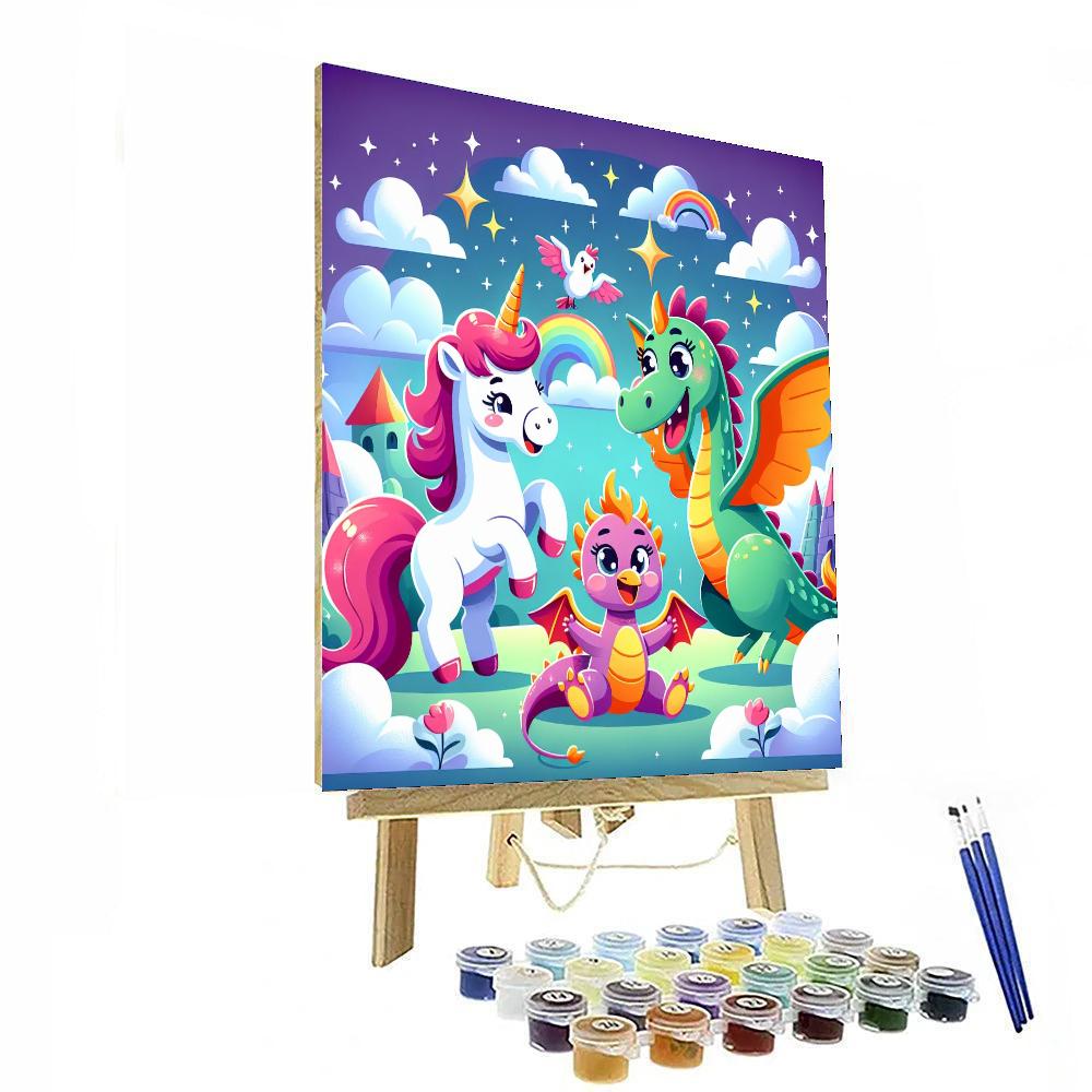 Joyful Fairy Tale Creatures Numbered Painting Kits
