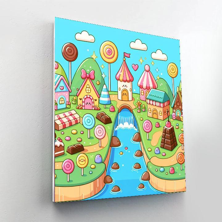 Magical Adventure In Candy Land Paint By Number