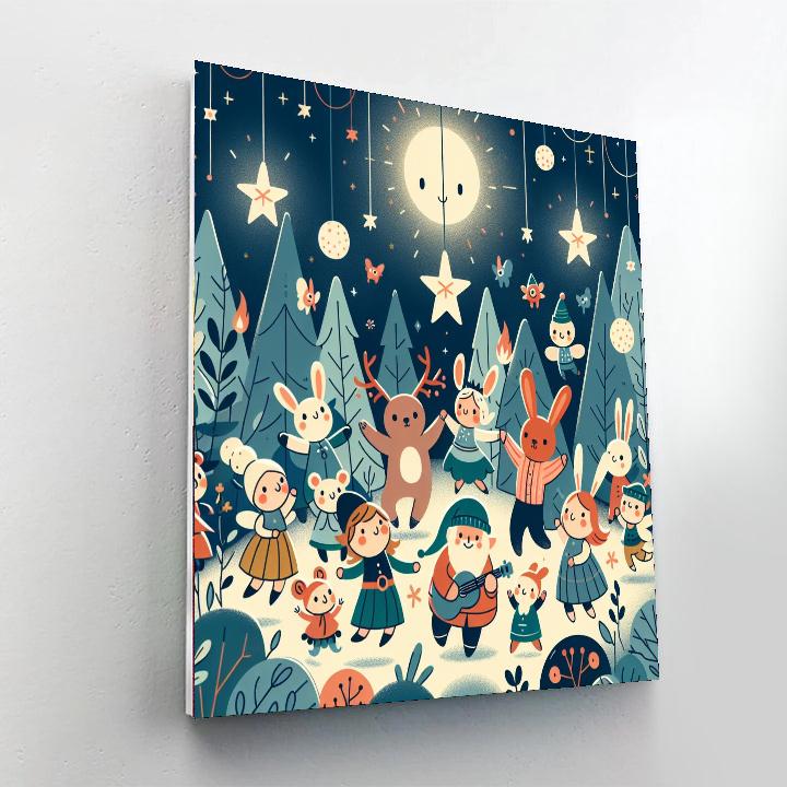 Magical Forest Fiesta Paint By Color