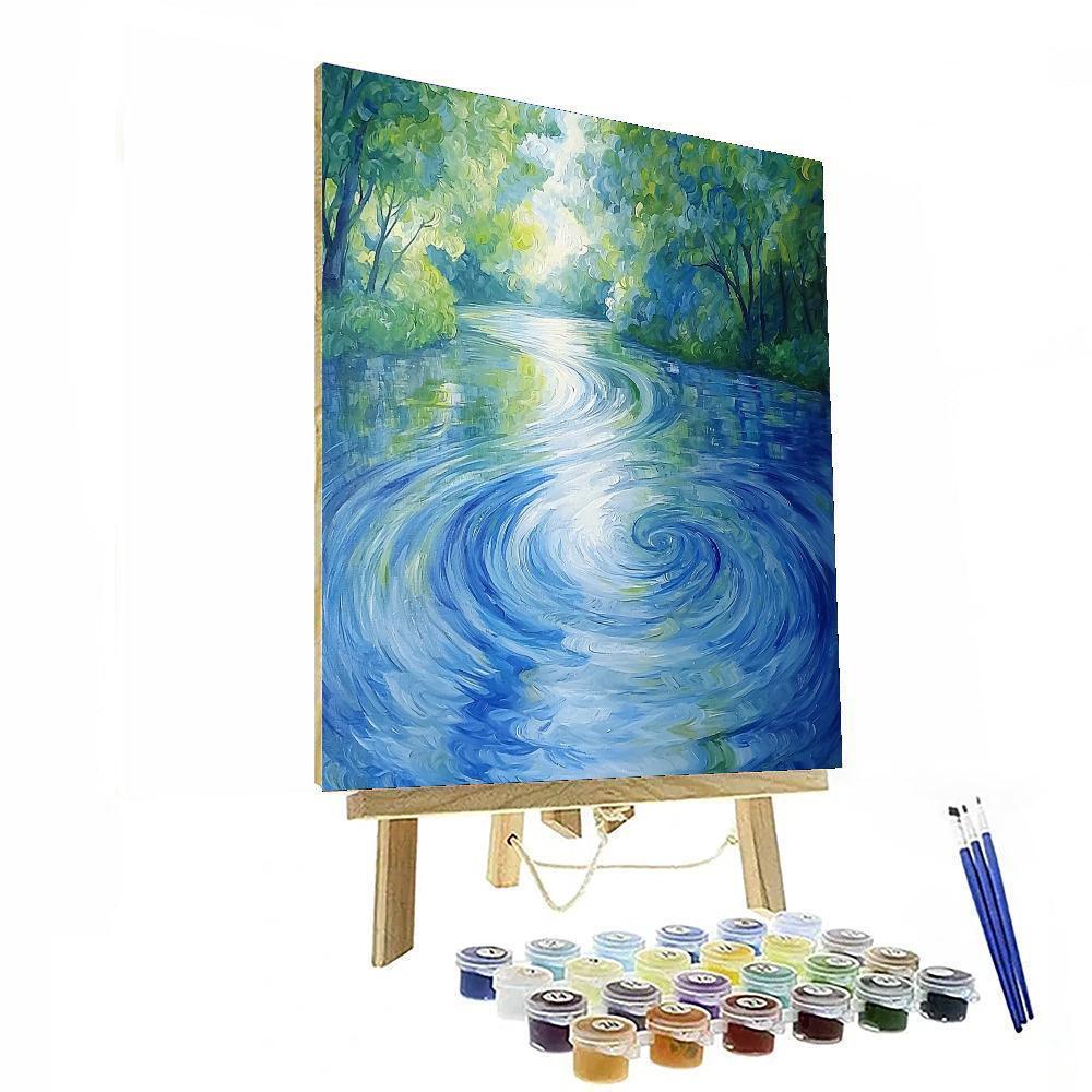 Paul Cézanne Inspired Mystical Reflections  Paint By Numbers Kits