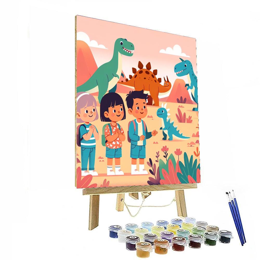 Dinosaur Safari Experience Painting By Numbers Kit
